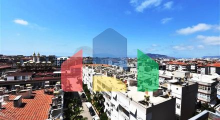 Пентхаус 5+1 в районе Оба в 600 м от моря