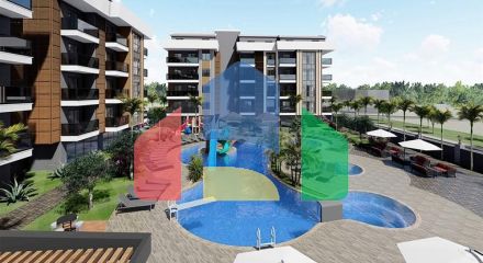 Строящийся жилой комплекс в европейском районе Оба Строящийся жилой комплекс в европейском районе Оба