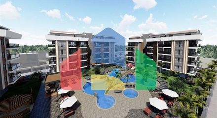 Строящийся жилой комплекс в европейском районе Оба Строящийся жилой комплекс в европейском районе Оба