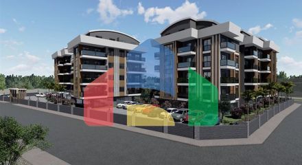 Строящийся жилой комплекс в европейском районе Оба Строящийся жилой комплекс в европейском районе Оба