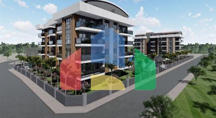 Строящийся жилой комплекс в европейском районе Оба Строящийся жилой комплекс в европейском районе Оба