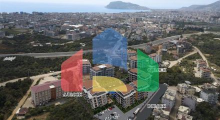 Строящийся жилой комплекс в европейском районе Оба Строящийся жилой комплекс в европейском районе Оба