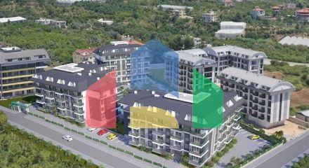 Новый проект в районе Оба Новый проект в районе Оба