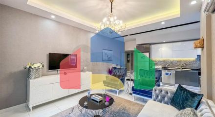 Чудова квартира плануванням 3 + 1 в районі Оба