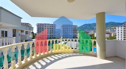 Просторный пентхаус от собственника 3+1 с отдельной кухней в 200 метрах от моря в районе Оба