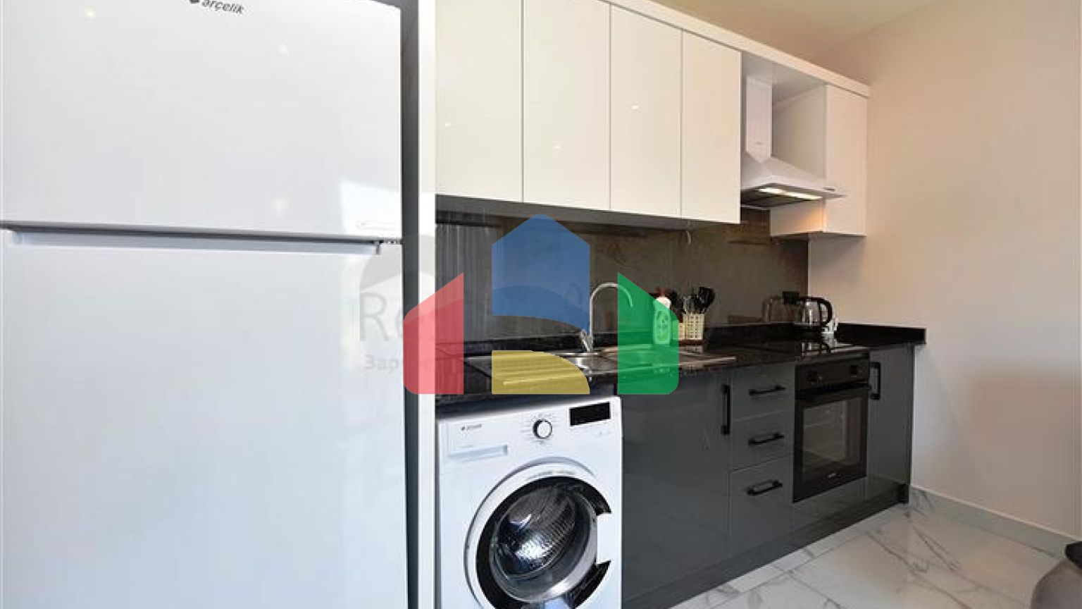 Двухкомнатная квартира в районе Алании - Оба