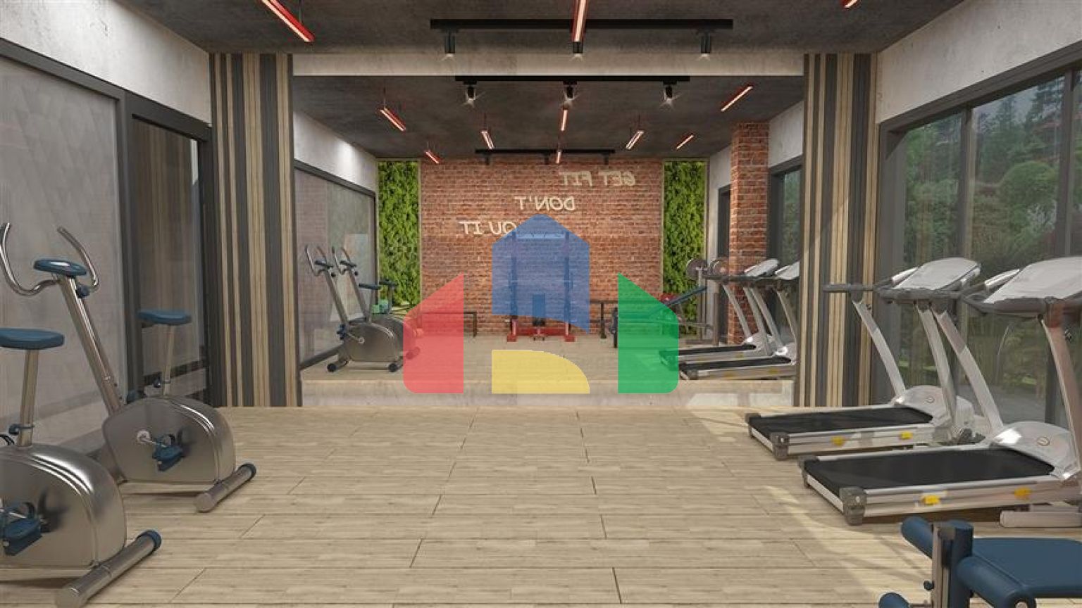 Современный комплекс в европейском районе Оба