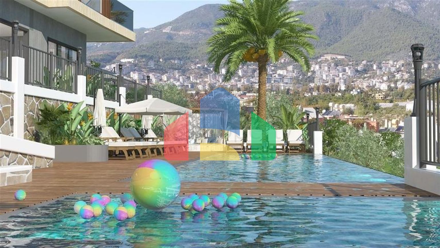 Современный комплекс в европейском районе Оба