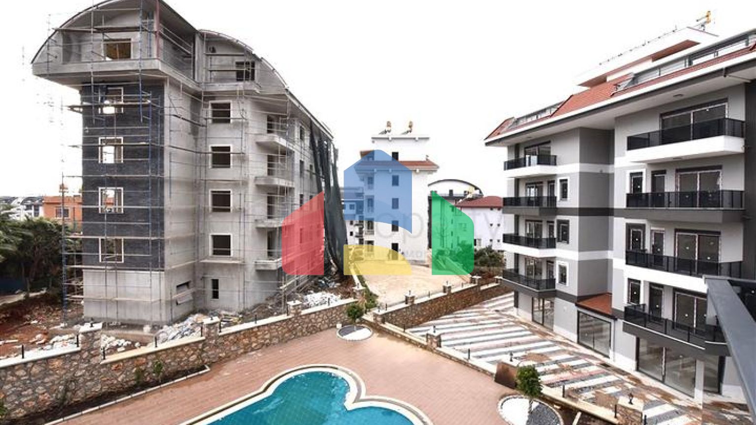 Квартира 1+1 в новому комплексі в районі Оба