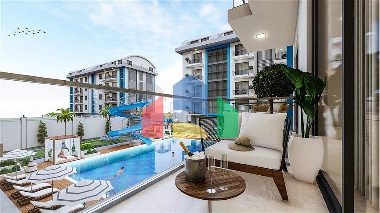 Квартира в новому комплексі в районі Оба