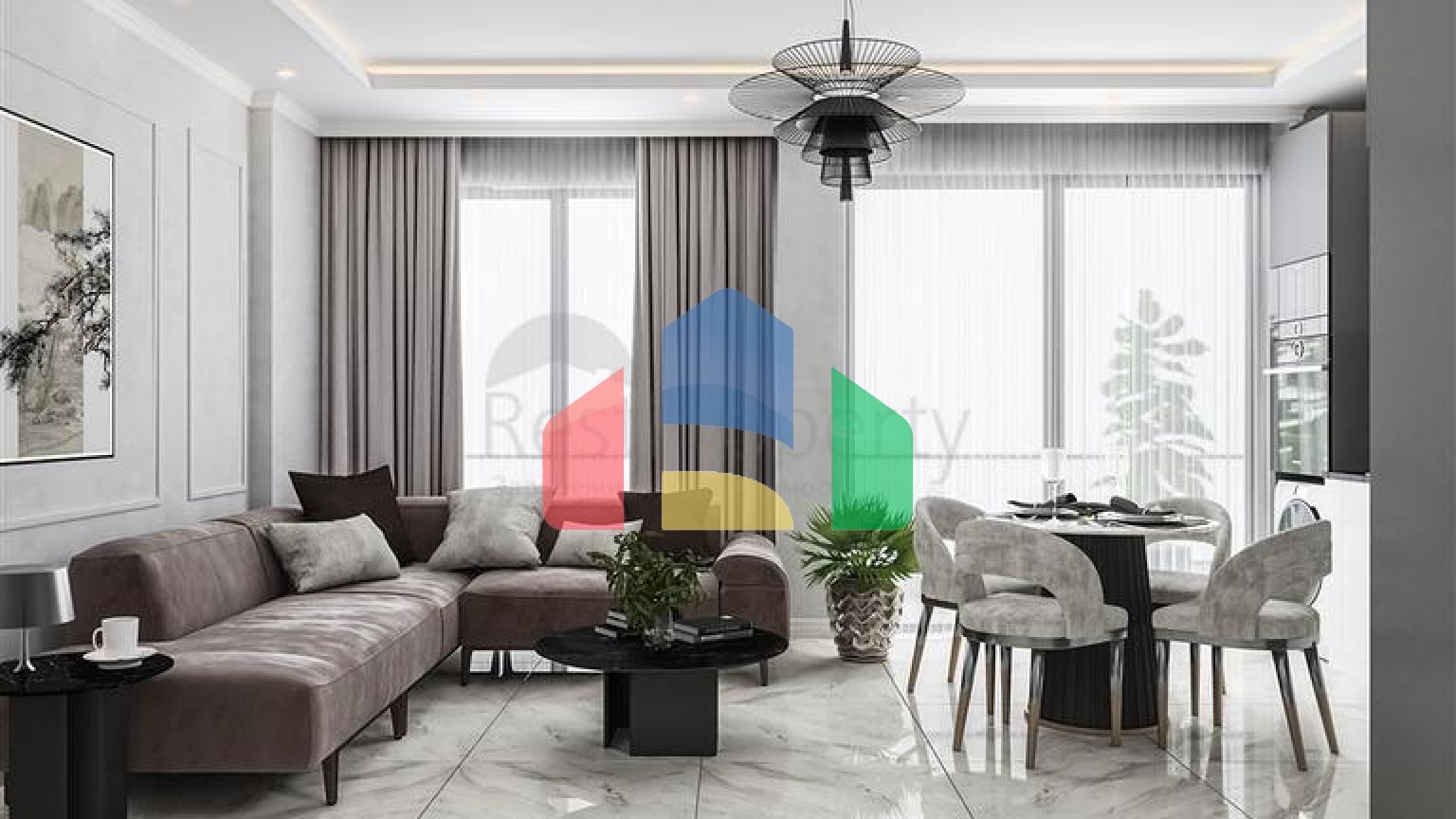 Строящийся комплекс в районе Оба