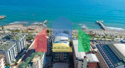 Трикімнатна квартира 2 + 1 з продуманим плануванням в районі Оба