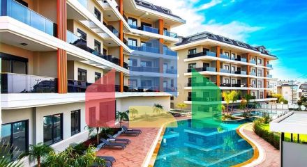 Moye Oba Residence-дуплекс з власним басейном в престижному районі Оба, Аланія