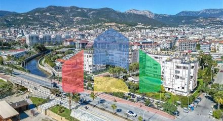 Просторная меблированная квартира в районе Оба