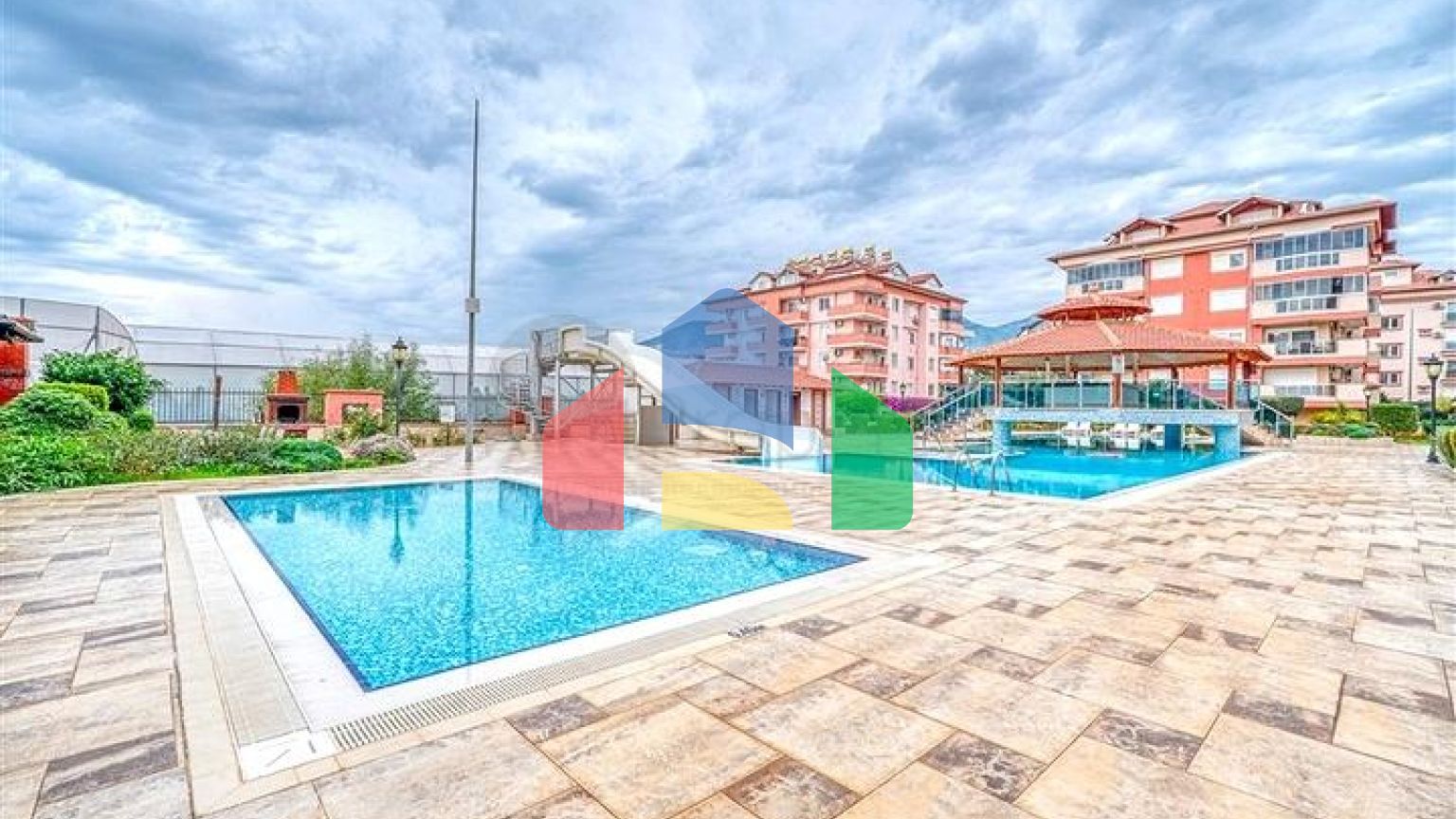 Квартира 2+1 в районе Оба с развитой инфраструктурой комплекса