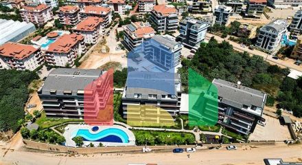 Пентхаус 6+1 с террасами в районе Оба