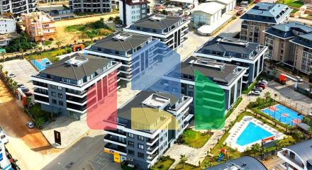 Современная квартира 3+1 в районе Оба с инфраструктурой для комфортной жизни