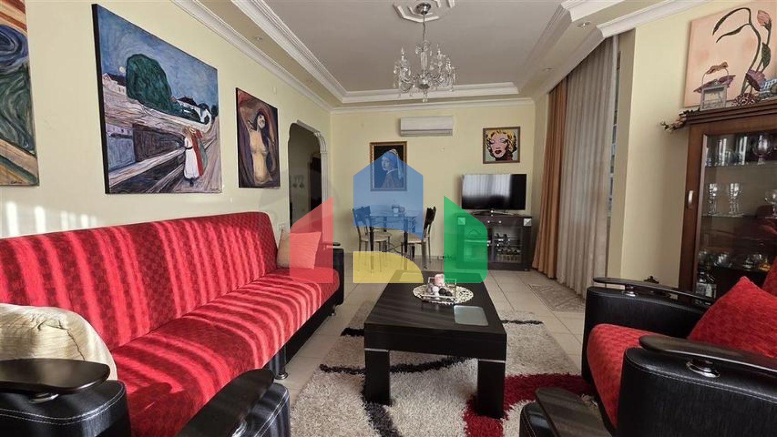 Уютная квартира 2+1 в районе Оба в 300 метрах от пляжа