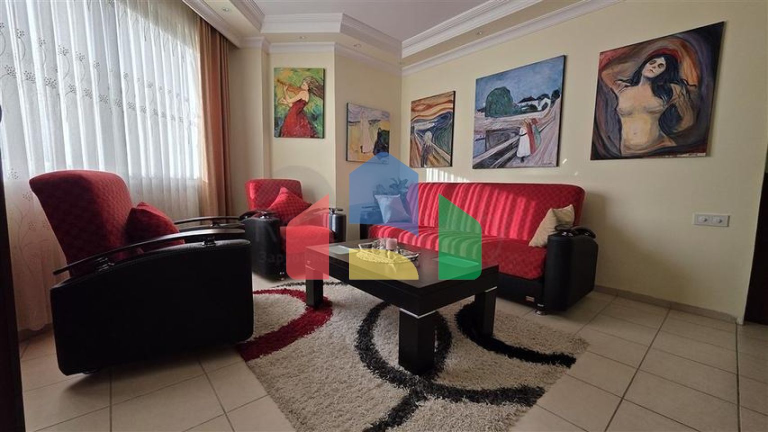 Уютная квартира 2+1 в районе Оба в 300 метрах от пляжа