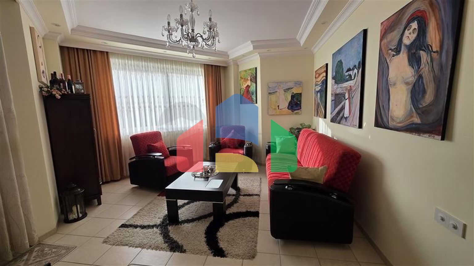 Уютная квартира 2+1 в районе Оба в 300 метрах от пляжа