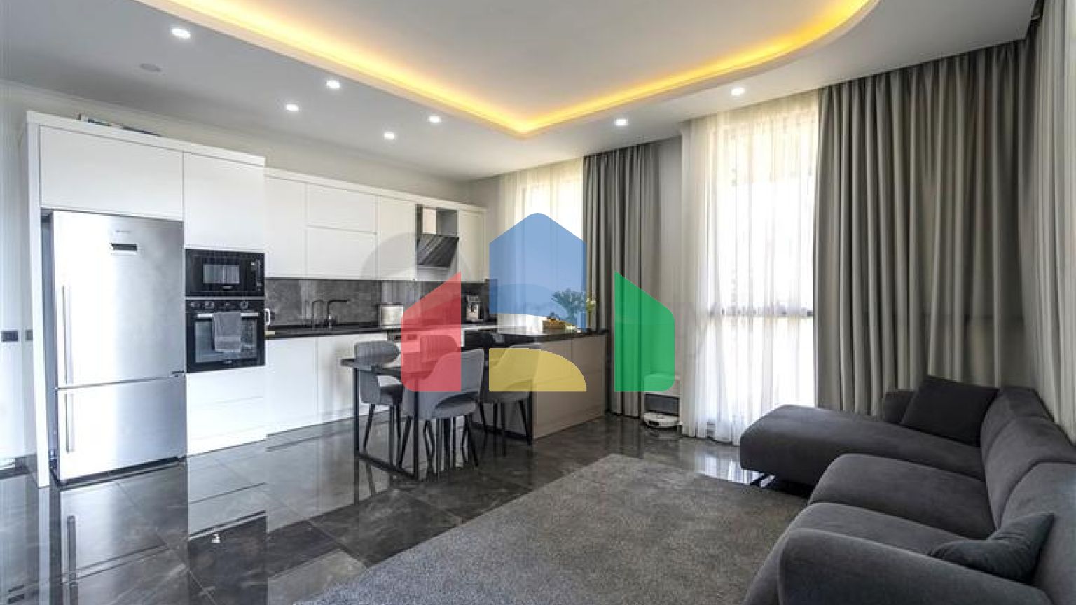 Просторная квартира 3+1 в современном жилом комплексе района Оба