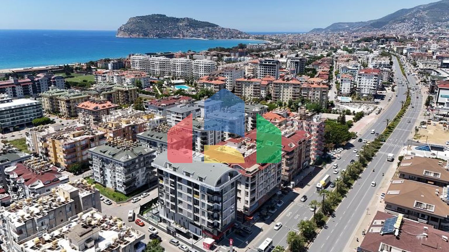 Двухкомнатная квартира 1+1 в современном доме района Оба