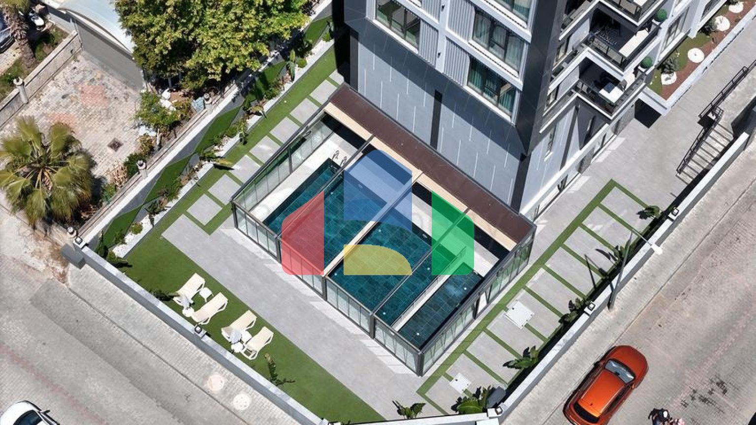 Двухкомнатная квартира 1+1 в современном доме района Оба