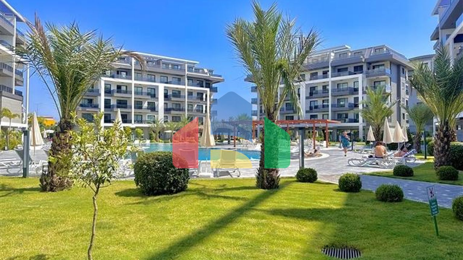 Квартира 1+1 с инфраструктурой комплекса в районе Оба