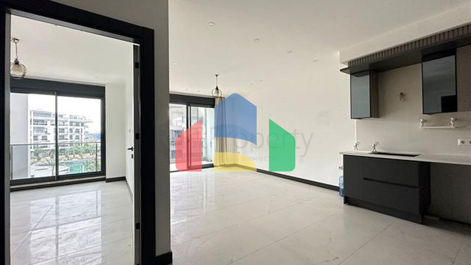 Квартира 1+1 с инфраструктурой комплекса в районе Оба