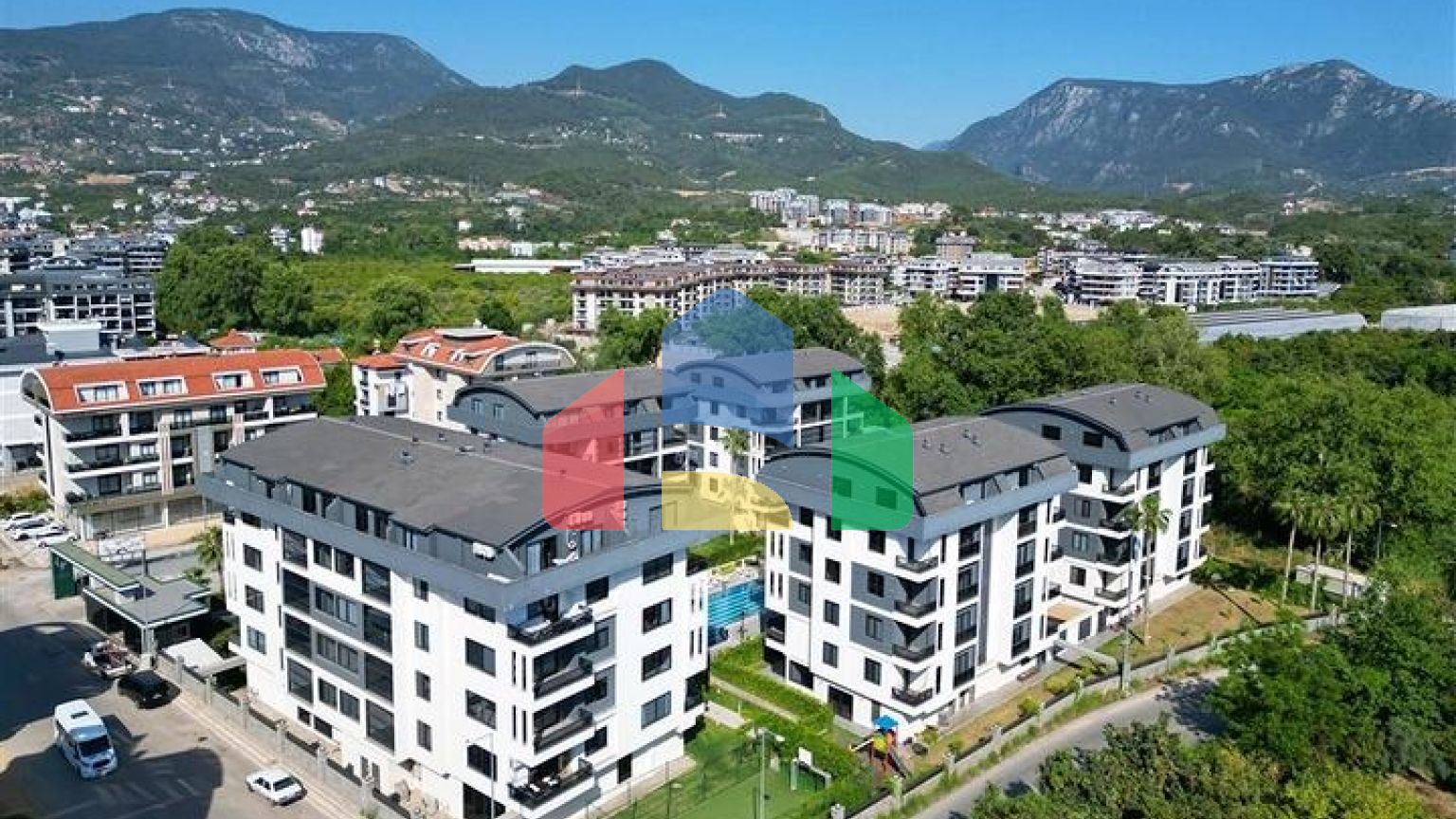 Двухкомнатная квартира 1+1 в современном жилом комплексе района Оба