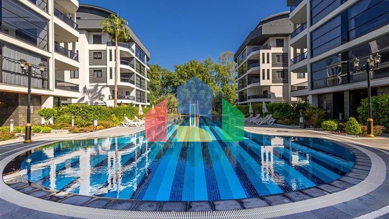 Двухкомнатная квартира 1+1 в современном жилом комплексе района Оба