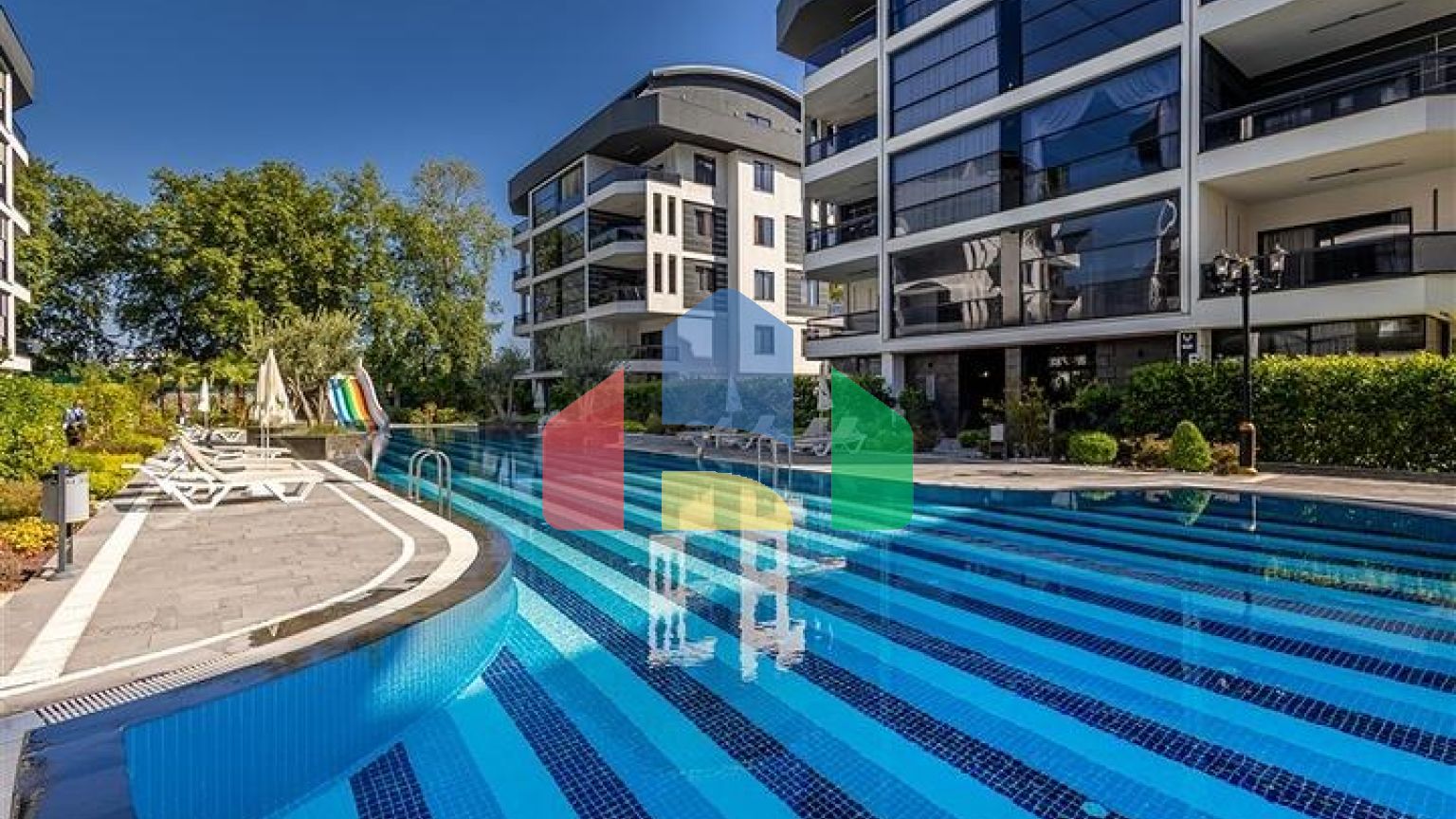 Двухкомнатная квартира 1+1 в современном жилом комплексе района Оба