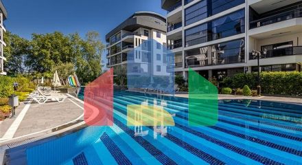 Двухкомнатная квартира 1+1 в современном жилом комплексе района Оба