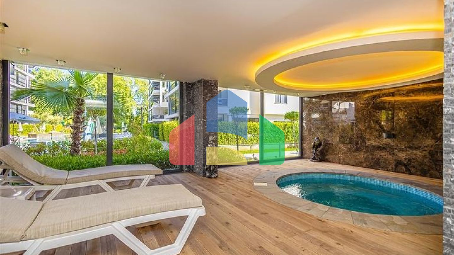 Двухкомнатная квартира 1+1 в современном жилом комплексе района Оба