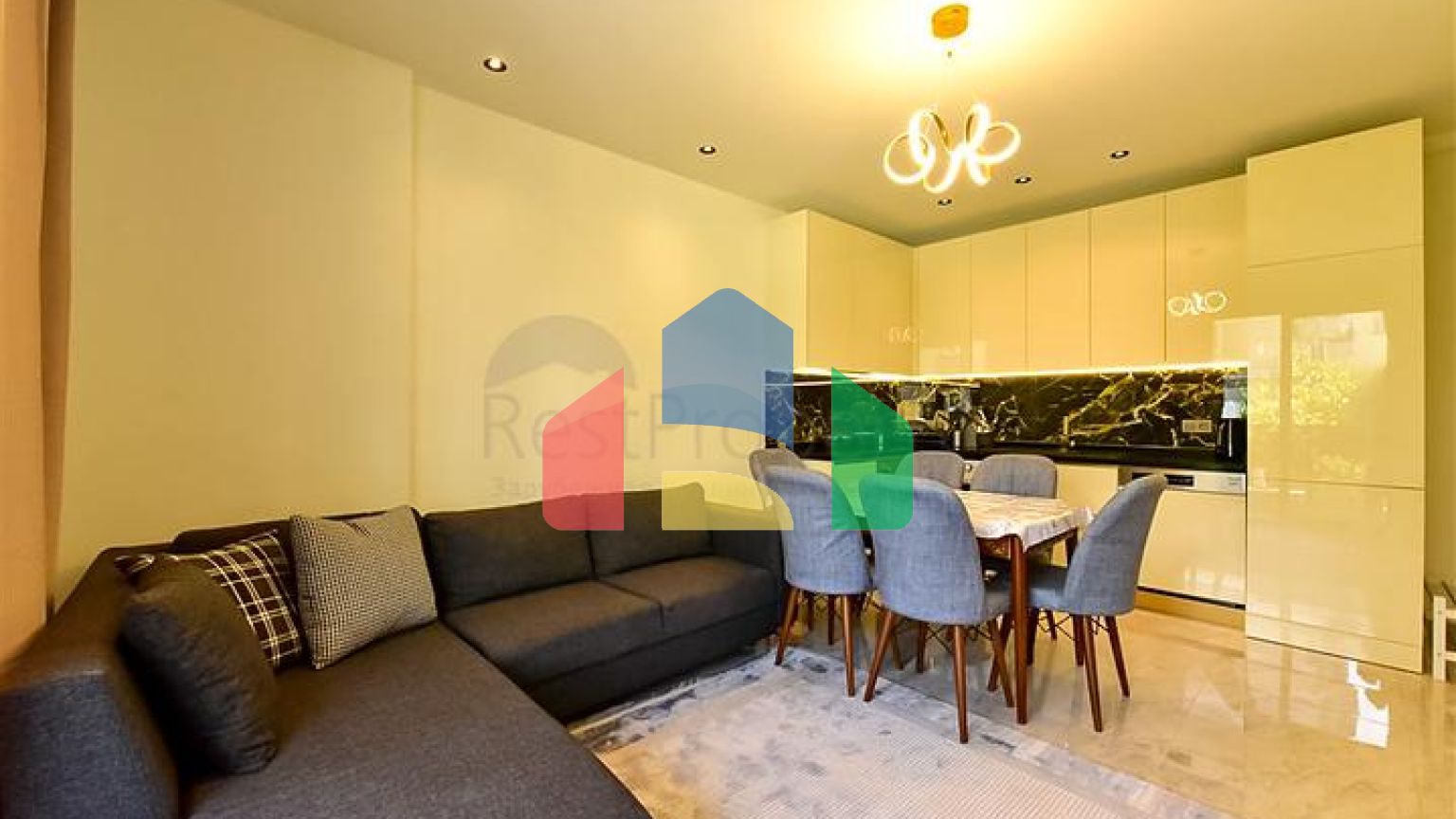 Квартира 1+1 в шикарном комплексе в пешей доступности от моря