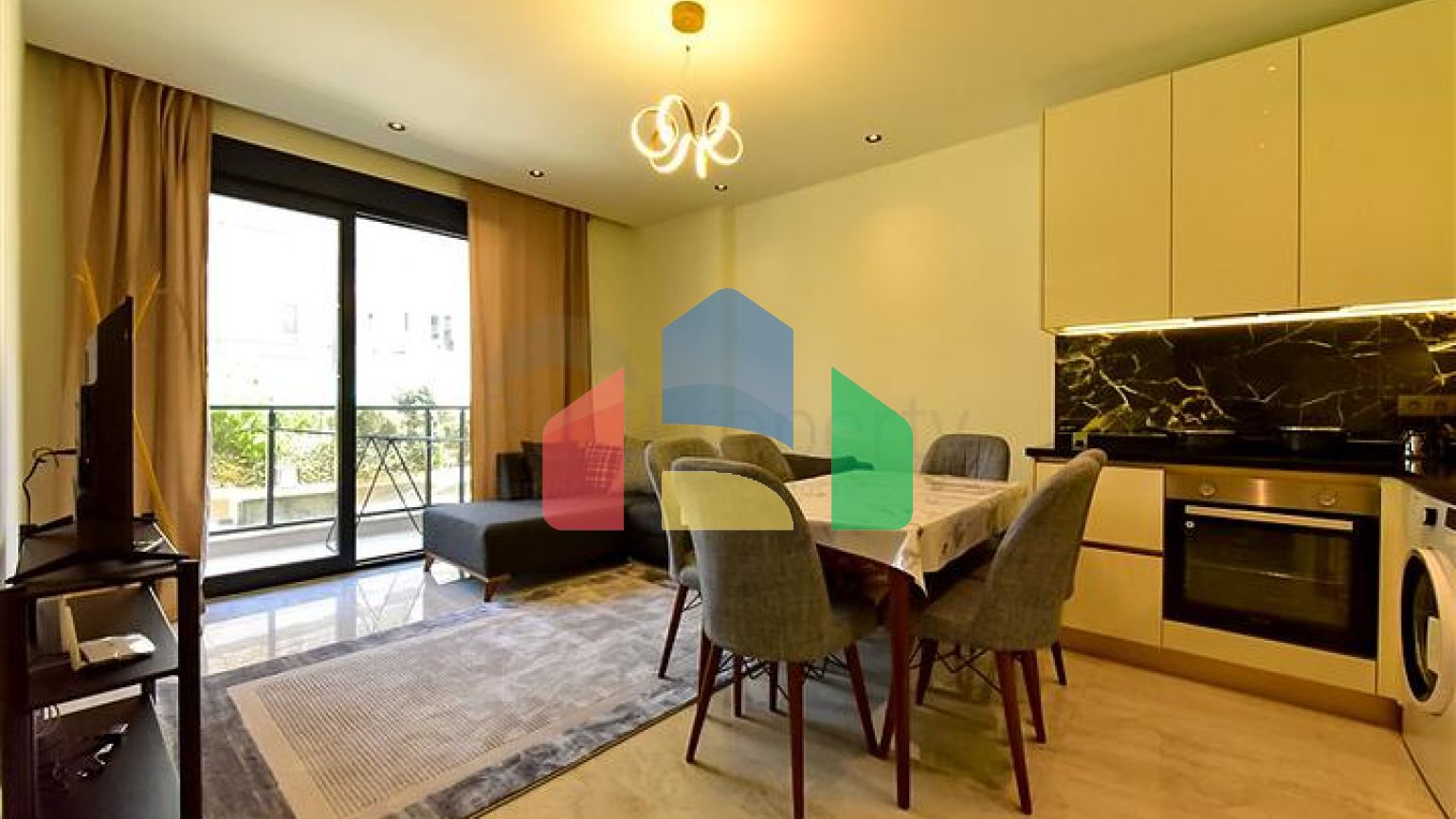 Квартира 1+1 в шикарном комплексе в пешей доступности от моря