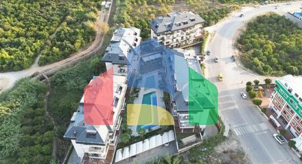 Четырёхкомнатный пентхаус 3+1 с террасой в районе Оба