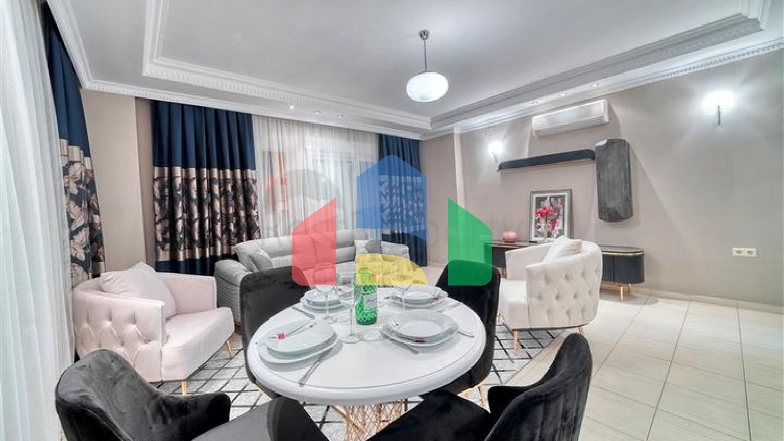 Уютная меблированная квартира 2+1 в районе Оба