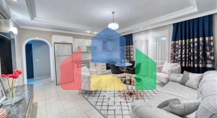 Уютная меблированная квартира 2+1 в районе Оба