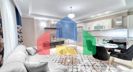 Уютная меблированная квартира 2+1 в районе Оба