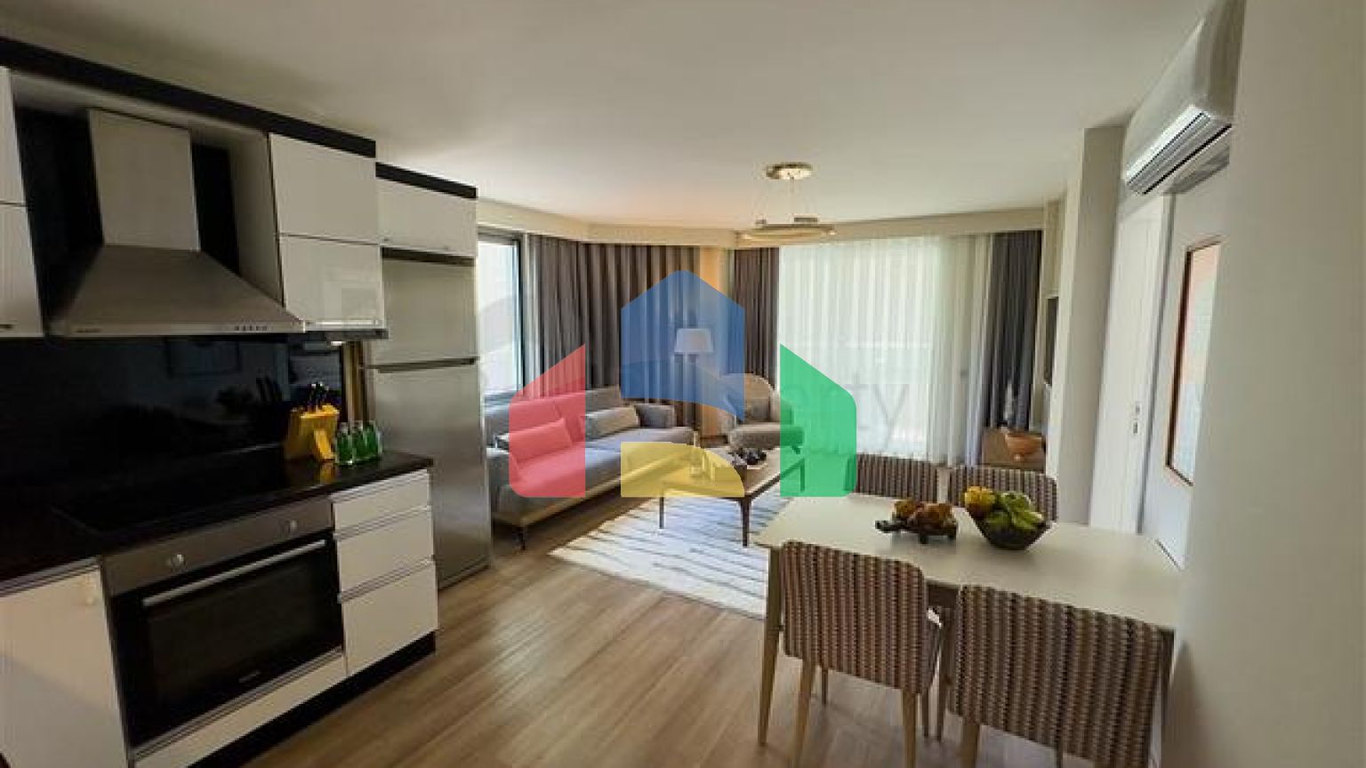 Уютная меблированная квартира 2+1 в районе Оба