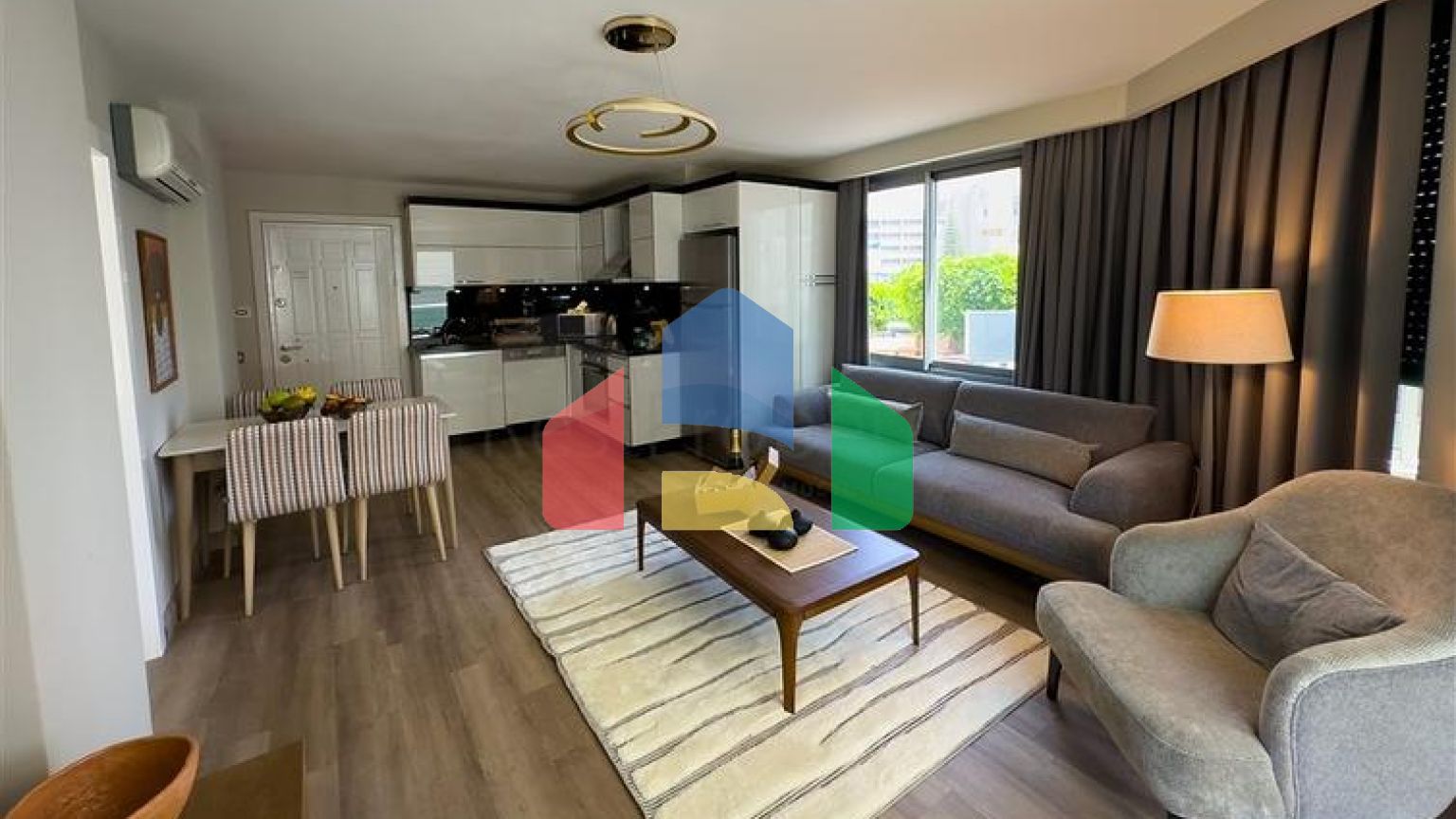 Уютная меблированная квартира 2+1 в районе Оба