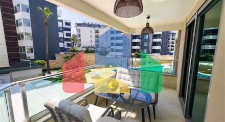 Уютная меблированная квартира 2+1 в районе Оба