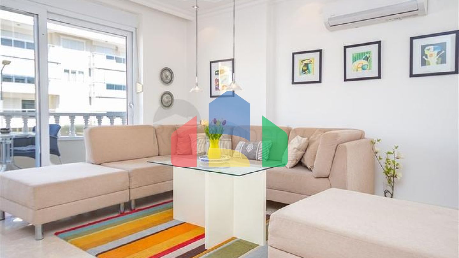 Просторная квартира 2+1 рядом с морем в Оба