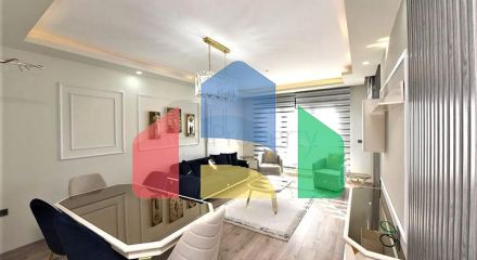 Апартаменты 3+1 с отдельной кухней в Газипаше