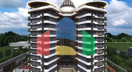 Квартира 1 + 1 в елітному комплексі в місті Газіпаша