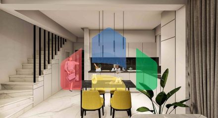 Вілли планування 2 + 1 і 3+1 в районі Кемер-Анталія