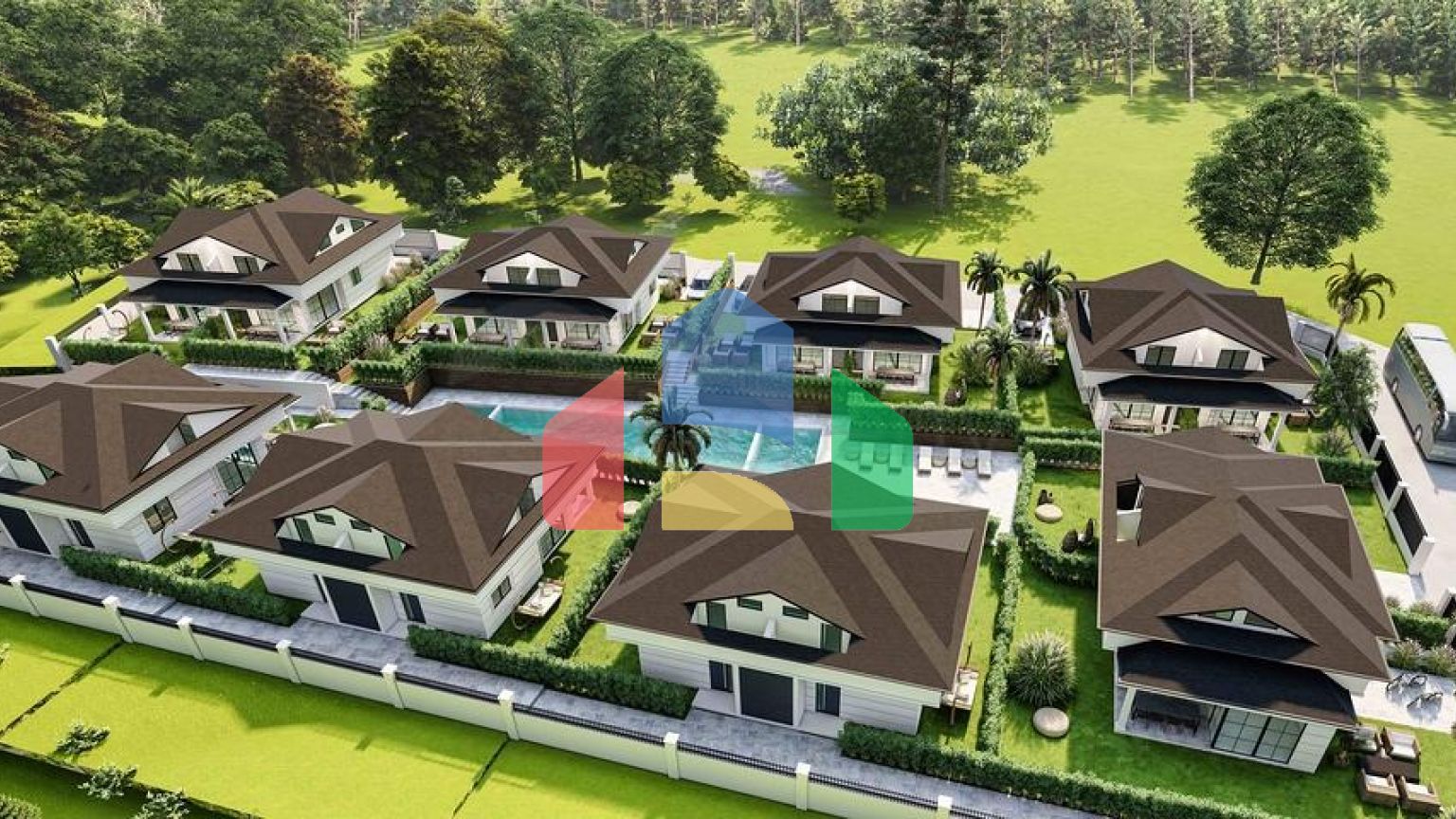 Вілли планування 2 + 1 і 3+1 в районі Кемер-Анталія