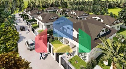 Вілли планування 2 + 1 і 3+1 в районі Кемер-Анталія