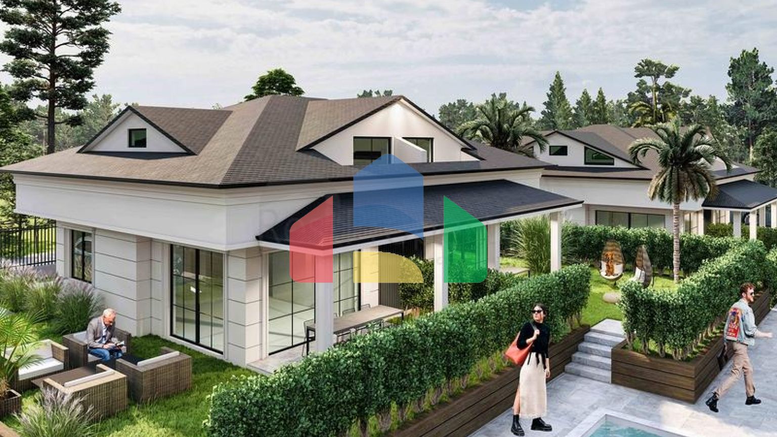 Вілли планування 2 + 1 і 3+1 в районі Кемер-Анталія